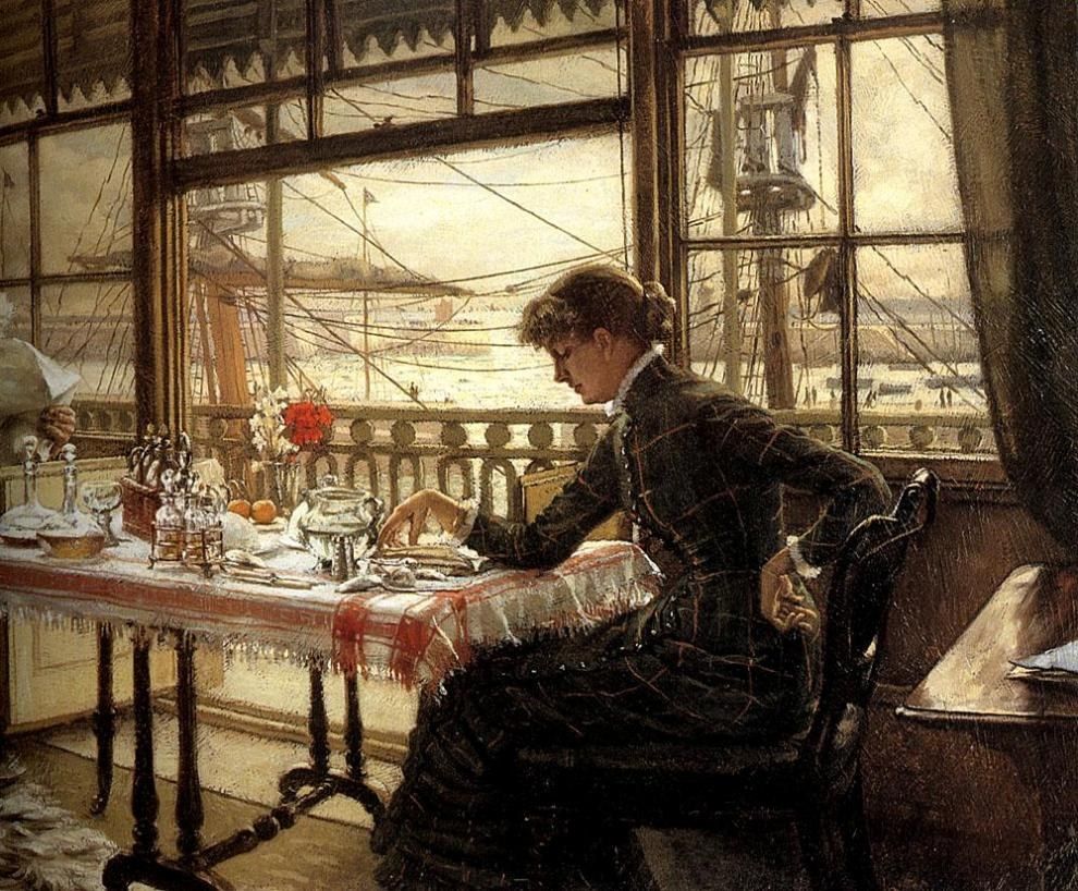 James Jacques Joseph Tissot Room Overlooking the Harbour